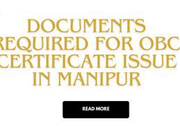 What are the documents required for OBC Certificate in Manipur?